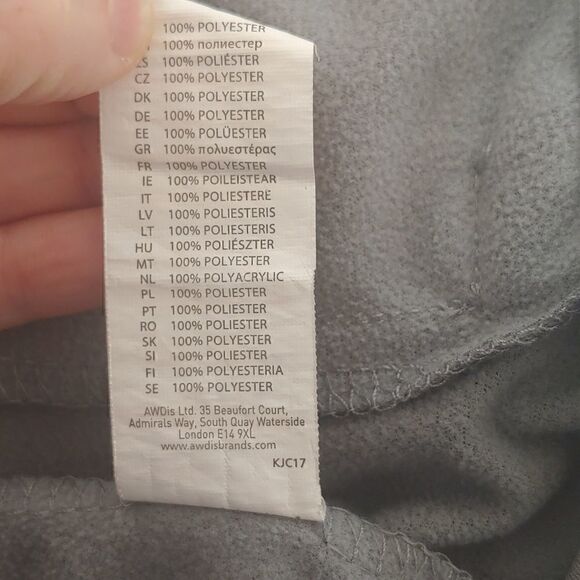 Just Strong Women's Zip Front Hoodie Jacket Navy and Grey Size M - Picture 13 of 13